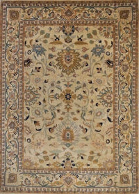 India Agra Hand Knotted Wool 9X12