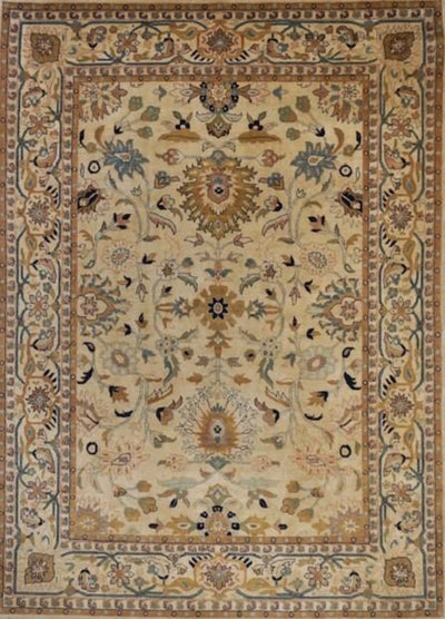 India Agra Hand Knotted Wool 9X12