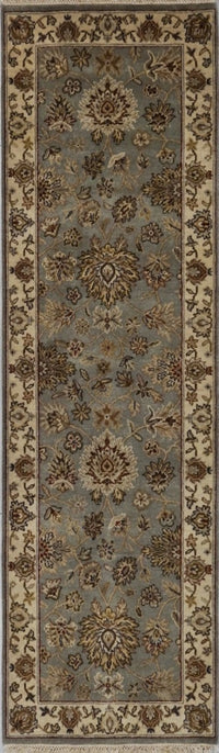 India Jaipur Hand Knotted Wool 3x8