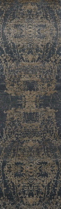 Indian Modern Hand Knotted Wool & Silk 3X10